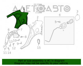 Aripa spate stânga Ford Escape MK4 20-