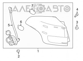 Lampa exterioară aripă stângă Toyota Rav4 13-15 pre-restilizare