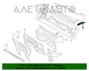 Garnitura stergatorului de parbriz stanga Toyota Camry v70 18- nou OEM original