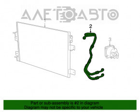 Racordul de racire a uleiului de transmisie automata pentru Jeep Compass 11-16 2.0, 2.4