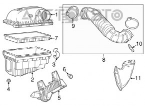 Senzorul de temperatură a aerului de admisie pentru Jeep Compass 17- 2.4