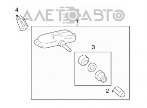 Senzor de presiune a roților Toyota Camry v50 12-14 SUA 315 MHz