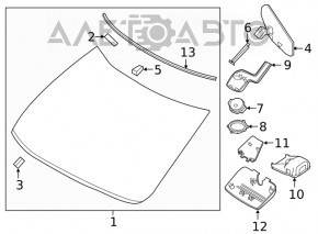 Geamul frontal Nissan Maxima A36 16-