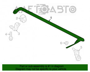 Stabilizator spate Nissan Maxima A36 16-27 mm