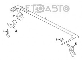 Stabilizator spate Nissan Maxima A36 16-27 mm