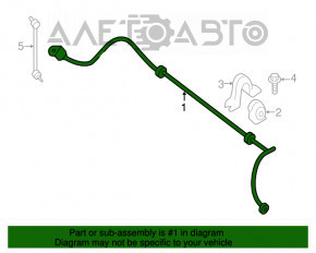 Stabilizatorul frontal Nissan Maxima A36 16-24 mm