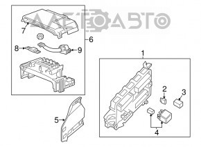 Body Control Module Cadillac CTS 14- сломано крепление