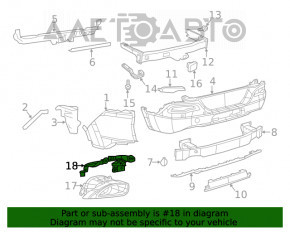 Крепление насадки глушителя правое Jeep Cherokee KL 15-18 трещина