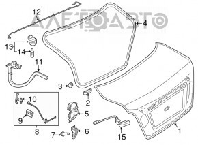 Capac portbagaj Nissan Altima 16-18, nou, neoriginal