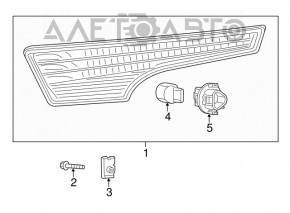 Semnalizatorul dreapta Nissan Altima 13-15, nou, aftermarket.