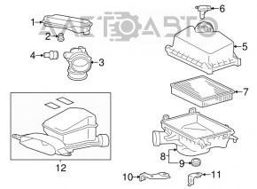 Receptor de aer Toyota Camry v50 12-14 hibrid SUA