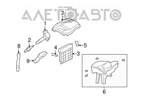 Modulul ECU al motorului Lexus LS460 07-12