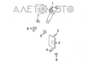 Modulul ECU al motorului Toyota Sienna 04-10 3.5