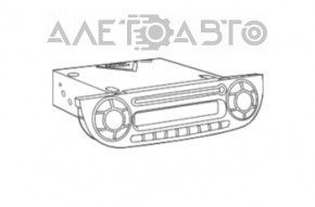 Radio casetofon Fiat 500 12-15 negru