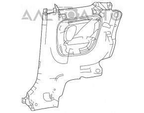 Capotă aripă stânga Fiat 500 12-19 negru, zgâriată