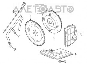 Convertor hidraulic Ford Fusion mk5 13-20 2.5, carcase pe arbore