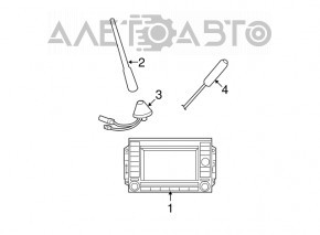 Гнездо передней антенны Jeep Patriot 11-17