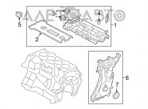 Передняя крышка двигателя Lincoln MKC 15- 2.0Т