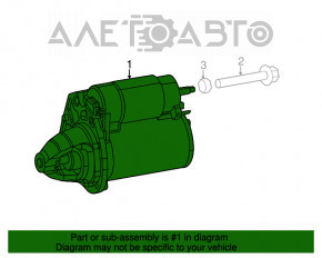 Стартер Jeep Cherokee KL 15- 3.2