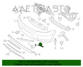 Capacul carligului de tractare pentru bara spate VW Beetle 12-19