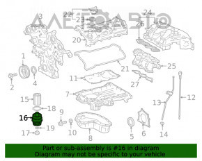 Корпус масляного фильтра 2AR-FXE Lexus ES300h 13-18 новый OEM оригинал