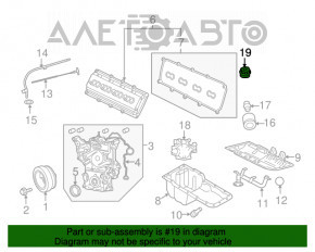 Capacul gâtului de umplere a uleiului Jeep Patriot 11-17 2.0