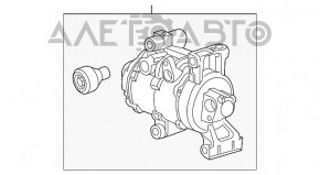 Compresorul de aer condiționat pentru Honda HR-V 16-22