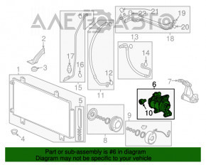 Compresorul de aer condiționat pentru Honda HR-V 16-22