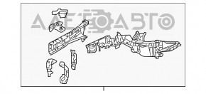 Roata din față stânga a mașinii Honda HR-V 16-22.