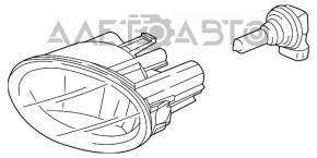 Противотуманная фара птф правая Honda HR-V 16-22 DEPO