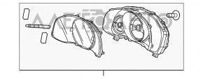 Panoul de instrumente Honda HR-V 16-22 16k FWD