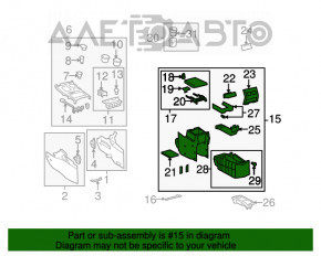 Consola centrală cu cotieră pentru Toyota Highlander 08-13 gri, zgârieturi.