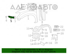 Capacul farului din dreapta Toyota Sequoia 08-16