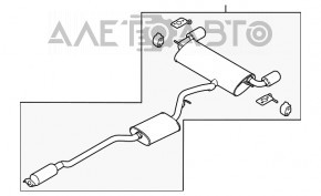 Lincoln MKC 15- 2.0T cu un catalizator tăiat și lovită pe traseul de absolvire.