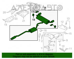 Lincoln MKC 15- 2.0T cu un catalizator tăiat și lovită pe traseul de absolvire.