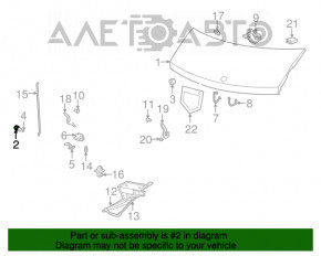 Bara de capota stanga Jeep Cherokee KL 19-21, noua, originala OEM