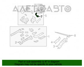 Suportul blocului de siguranțe sub capota Dodge Journey 11-