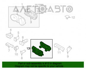 Controlul climatizării Hyundai Sonata 11-15 manual tip 1