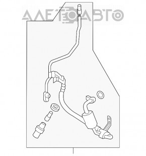 Трубка кондиционера Ford Edge 15-18 3.5 компрессор-печка