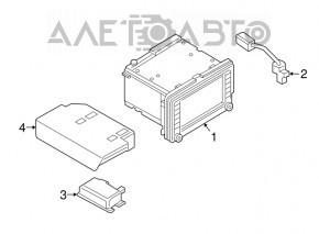 Unitatea de control a navigației VW Passat b7 12-15 SUA