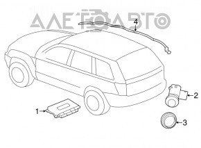 Modul de asistență la parcare Jeep Cherokee KL 14-