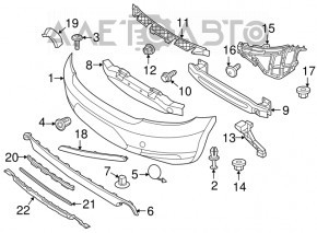 Capacul carligului de tractare pentru bara spate VW Beetle 12-19