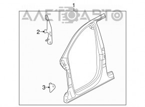 Стойка кузова центральная правая Audi Q5 8R 09-17 отпилена