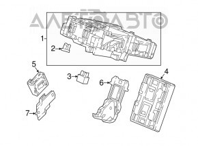 Blocul de siguranțe subtorpedou pentru Honda Accord 18-22 Sport