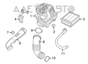 Contor de debit de aer Chrysler 200 15-17 2.4