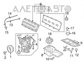 Capacul gâtului de umplere a uleiului Jeep Patriot 11-17 2.4