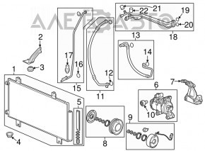 Compresorul de aer condiționat pentru Honda HR-V 16-22