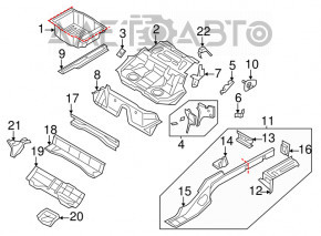 Covorul portbagajului VW CC 08-17