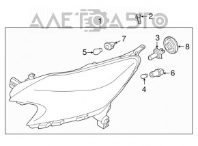 Far stânga față Nissan Versa Note 13-16 pre-restilizare