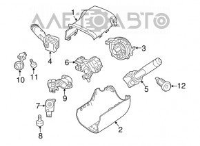 Steering Column Antitheft Module Chevrolet Cruze 16-